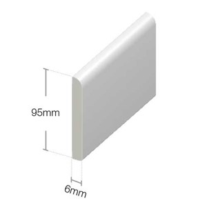 Primarily used as part of our window finishing products range, to present a smooth professional finish, but can also be used for a range of different finishing purposes.
95mm x 6mm Architrave Flat Back White x 5m