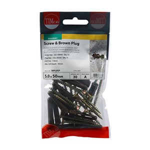 Plastic plugs supplied with screws, suitable for all kinds of masonry and substrate materials in medium to lightweight applications. NOTE: It may be beneficial to reduce drill diameter in soft materials.

• Zinc &amp; yellow screws