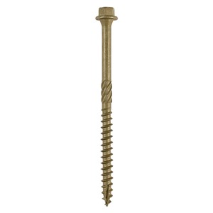 Designed as an alternative to the traditional coach screw mainly used for timber to timber applications. Coated with a patented multi-layer corrosion resistant plating to withstand 1,000 hours salt spray test, this screw is ideal for external applications.

• Hex head countersunk with a fixed washer
• Long lasting plating withstands up to 1,000 hours salt spray resistance in accordance to BS EN 9227:2012
• Patented lubrication, designed to enhance screw insertion time and provides greater resistance to corrosion
• Helix shank for removing debris and to improve clamping
• 50&#176; deep single thread to provide a secure fixing with high pull-out resistance
• Single slash point to reduce torque and the risk of timber splitting at low edge distance
• 25&#176; sharp point and single lead for a fast start and improved thread acceptance