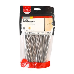 General use with full round head for clamping. Bright nails are self coloured and have no plating.

• Suitable for indoor applications
• Conforms to Eurocode 5 and service class 1