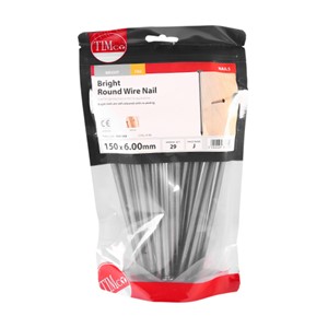 General use with full round head for clamping. Bright nails are self coloured and have no plating.

• Suitable for indoor applications
• Conforms to Eurocode 5 and service class 1