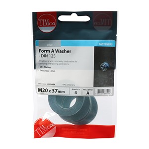 A traditional and commonly used washer for clamping and spacing applications.

• Plated in Trivalent Chromium (Cr3) Zinc