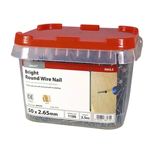 General use with full round head for clamping. Bright nails are self coloured and have no plating.

• Suitable for indoor applications
• Conforms to Eurocode 5 and service class 1