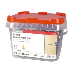 General use with full round head for clamping. Bright nails are self coloured and have no plating.

• Suitable for indoor applications
• Conforms to Eurocode 5 and service class 1