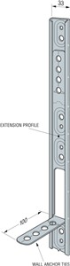 The UK’s most popular solution to the tying-in of new walls to existing
masonry walls/columns. The only system with “snap out” ties which can
be positioned anywhere along the channel for a universal fit.