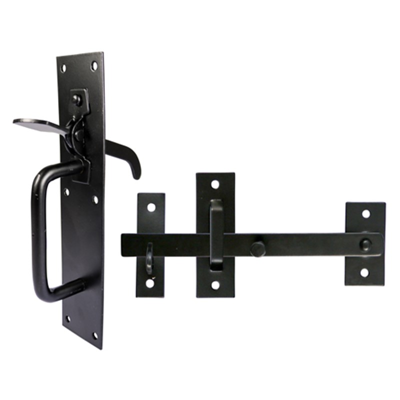 For use on light domestic gates. External handle allows gate to be opened from the outside. Fixings included.