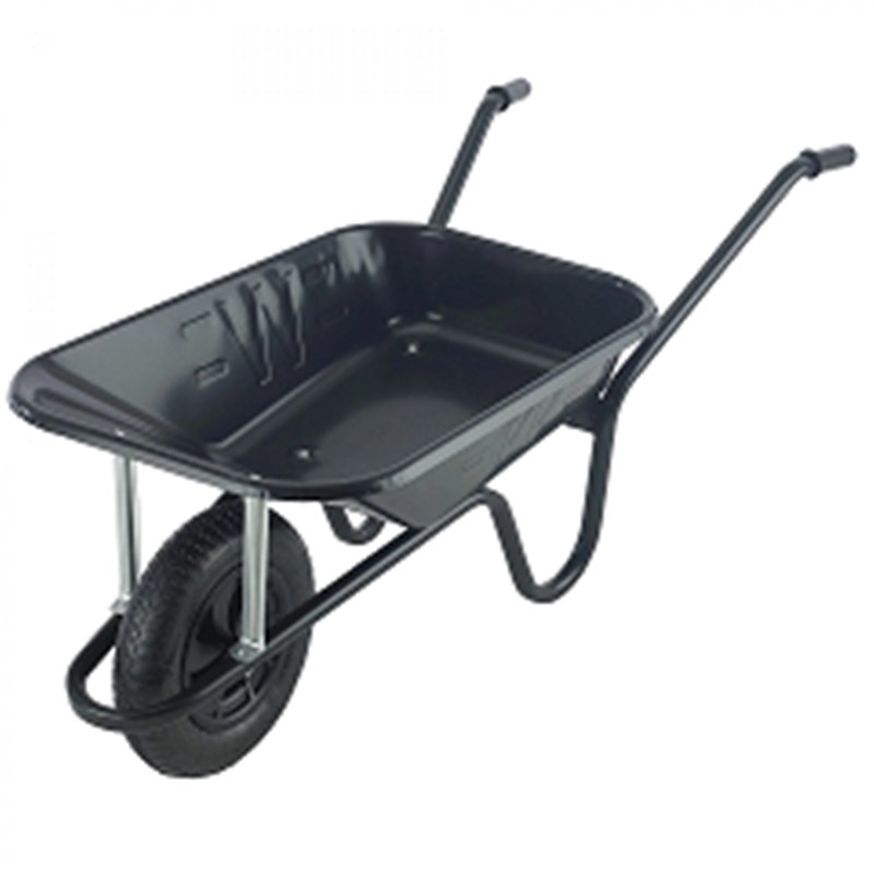 Walsall Endurance Wheelbarrow with Pneumatic Tyre 90L capacity Black