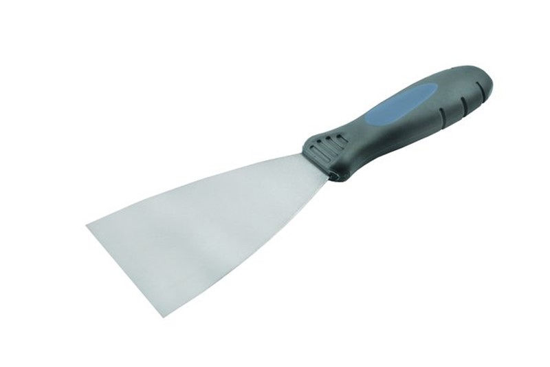 Ground blade for flexibility to give a smooth finish. Rust resistant stainless steel blade, taper ground for lasting sharpness. Soft grip handle for comfort.