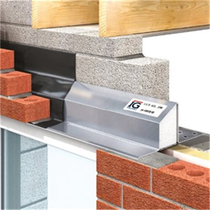 IG 3000mm - L1S150/3000 standard steel lintels used typically in cavity walls with a 150-160mm cavity and 100mm brick/blockwork on the inner and outer leafs.