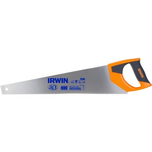 Cut through most building materials with ease when you use this Irwin Jack saw. Its strong blade is made from high-quality C75 steel to ensure maximum power transfer with every stroke.

The handsaw is also designed with Irwin’s ProTouch™ grip – this handle is made with three times more elastomer to maximise the soft feel, helping you work for longer without discomfort. Hand space is increased too, so you can use the saw easily while wearing gloves.