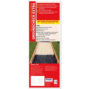 Groundcheck Extra Heavy Duty Woven Landscape Membrane 1 x 12m