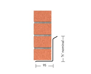 L10-1200mm used to support the outer leaf of cavity wall construction. The L10 can be supplied with no top bend. Lintels may be propped to facilitate speed of construction.